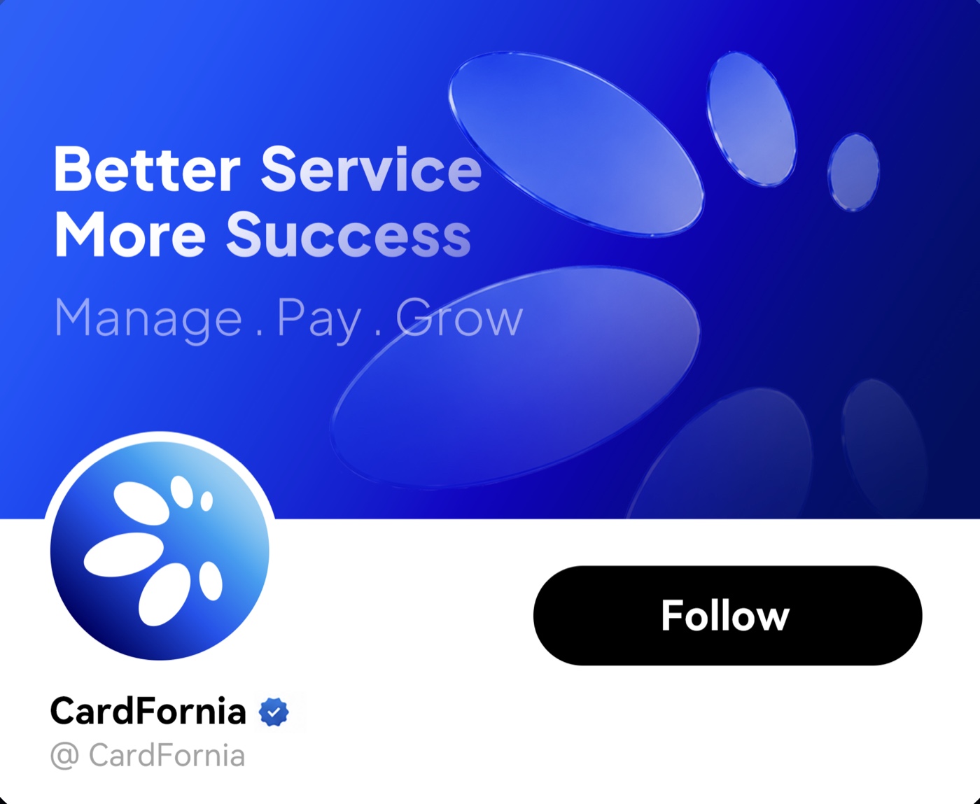 Cardfornia — Better Service, More Success. Manage. Pay. Grow.